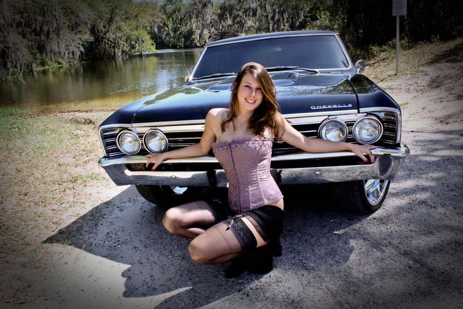 old cars and girls